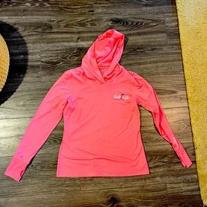small salt life hoodie peach pink color